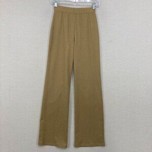 Reformation size XS Tan/Beige Ultra Soft Wide Leg Pull-on Pants Comfy